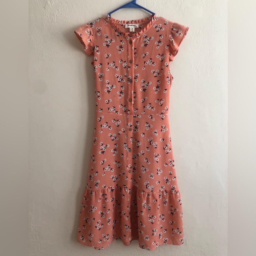 Orange Floral Dress